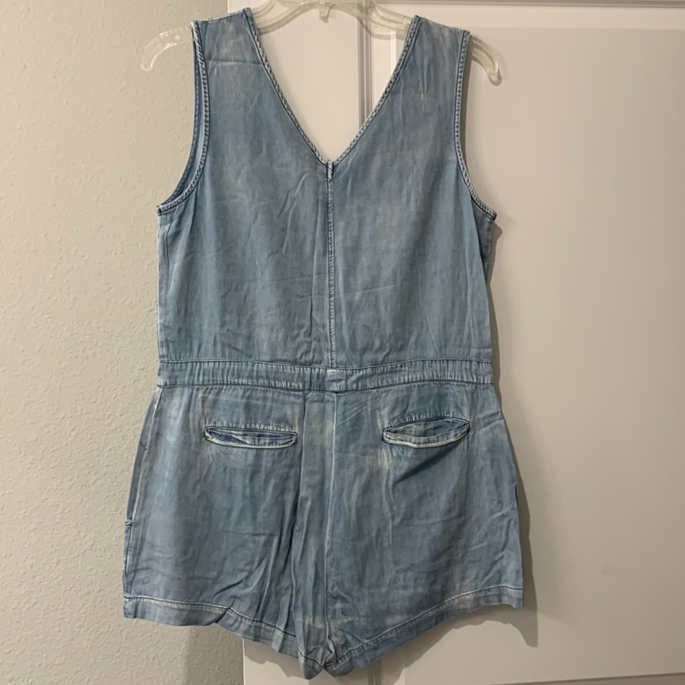 Jean Patterned Romper - Picture 2 of 2